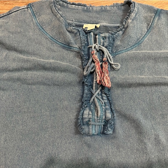 SUNDANCE Embroidered Pullover Large Faded Blue - Picture 3 of 9